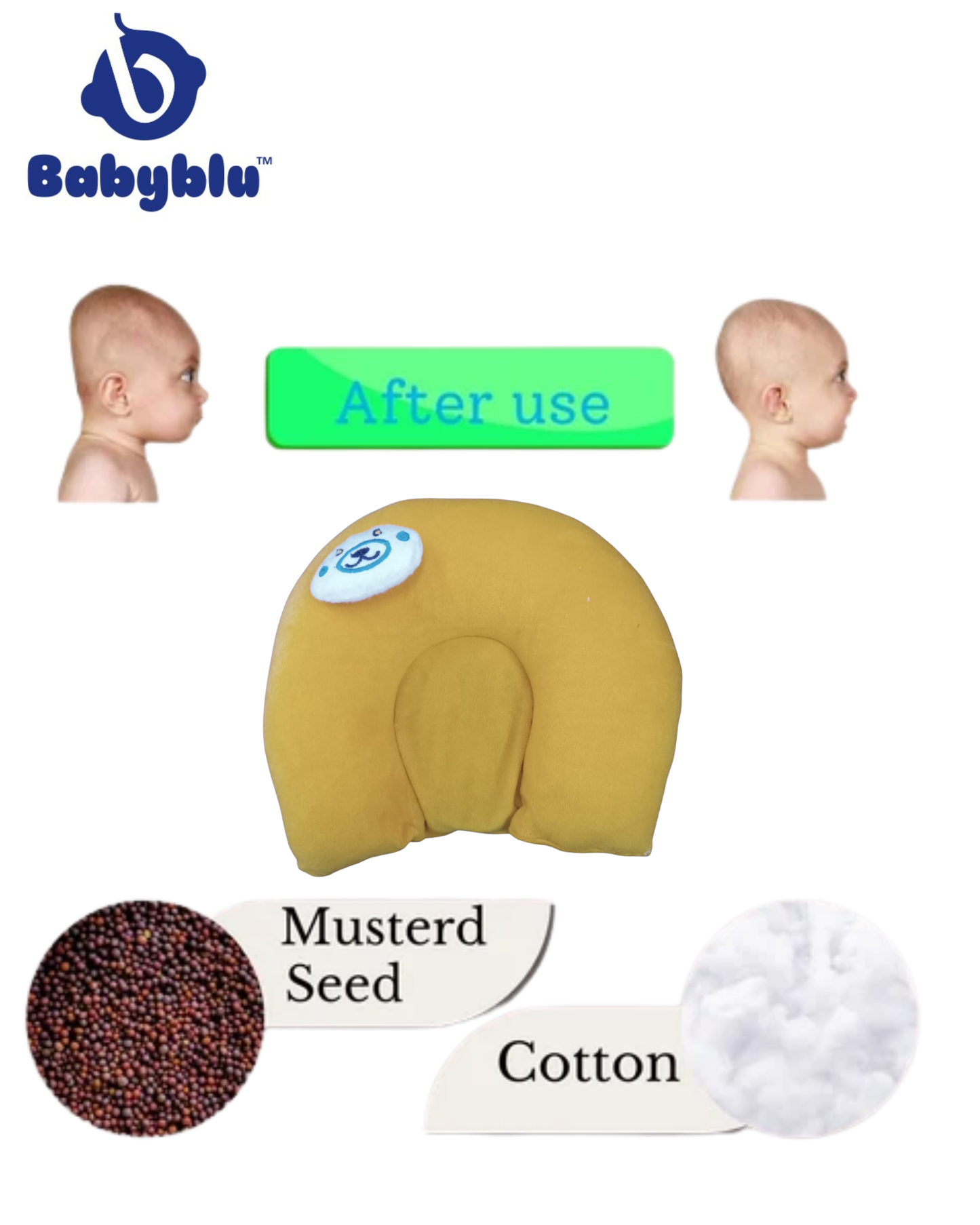 Pediasoft Mustard seeds pillow
