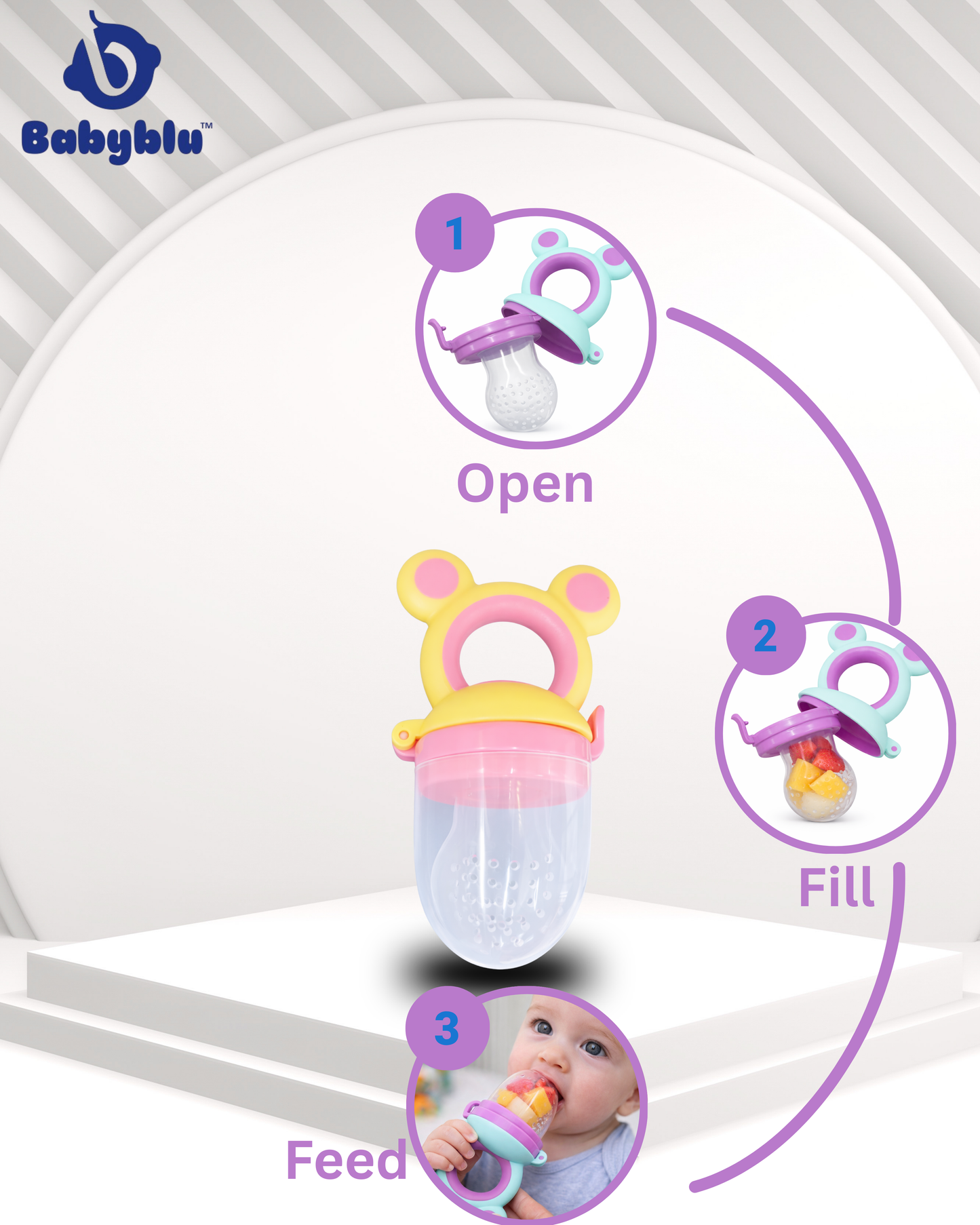 pediasoft Fruits pacifiers